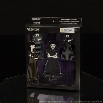 Wednesday Addams Paper Doll Magnetic Pin Set, , hi-res view 2
